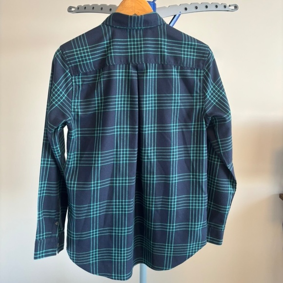 Eddie Bauer  Expedition Flex Flannel Shirt | Womens M | Classic Fit | Blue Plaid - Picture 2 of 13